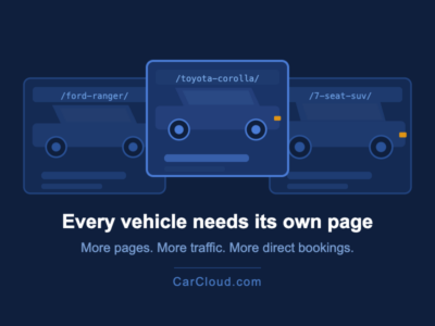 Every vehicle needs its own page - CarCloud.com